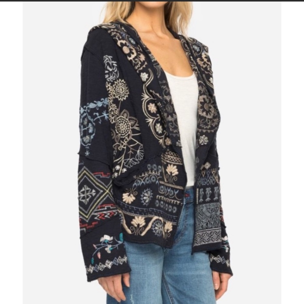 Johnny Was Spleo Patchwork Cardigan - image 1